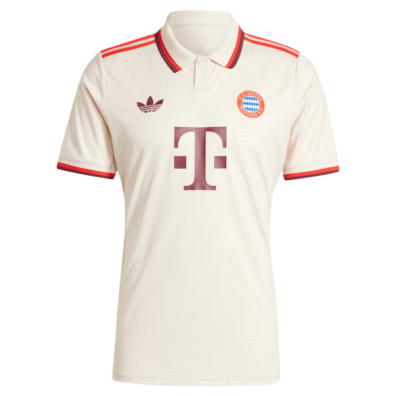 Bayern Munich adidas 2024/25 Third Custom Jersey - Cream