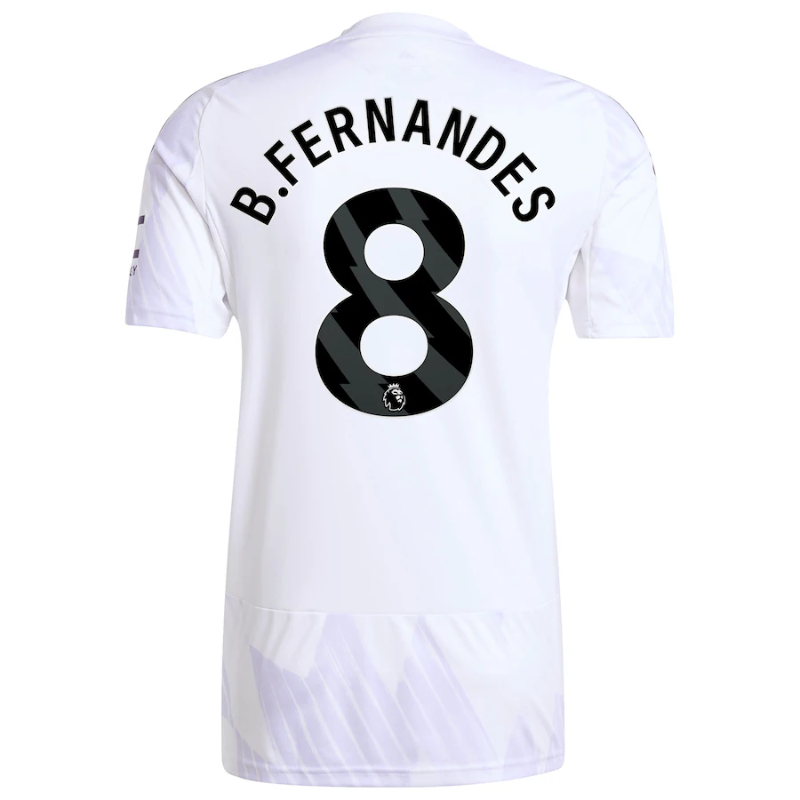 Bruno Fernandes Manchester United adidas 2025/26 Away Player Jersey - White