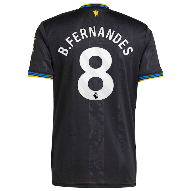 Bruno Fernandes Manchester United adidas 2025/26 Third Player Jersey - Black