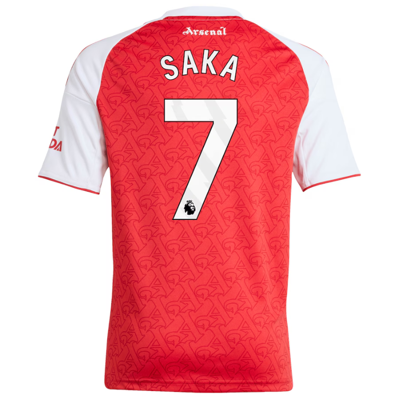 Bukayo Saka Arsenal adidas Youth 2025/26 Home Player Jersey - Red Adidas