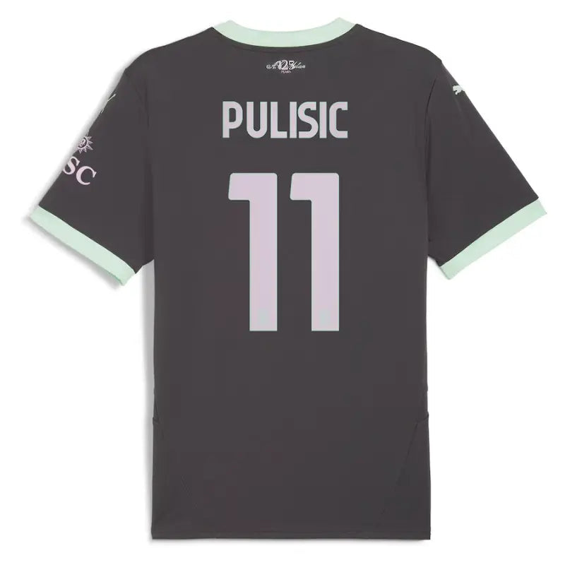 Christian Pulisic AC Milan Puma 2024/25 Third Player Jersey - Charcoal Puma