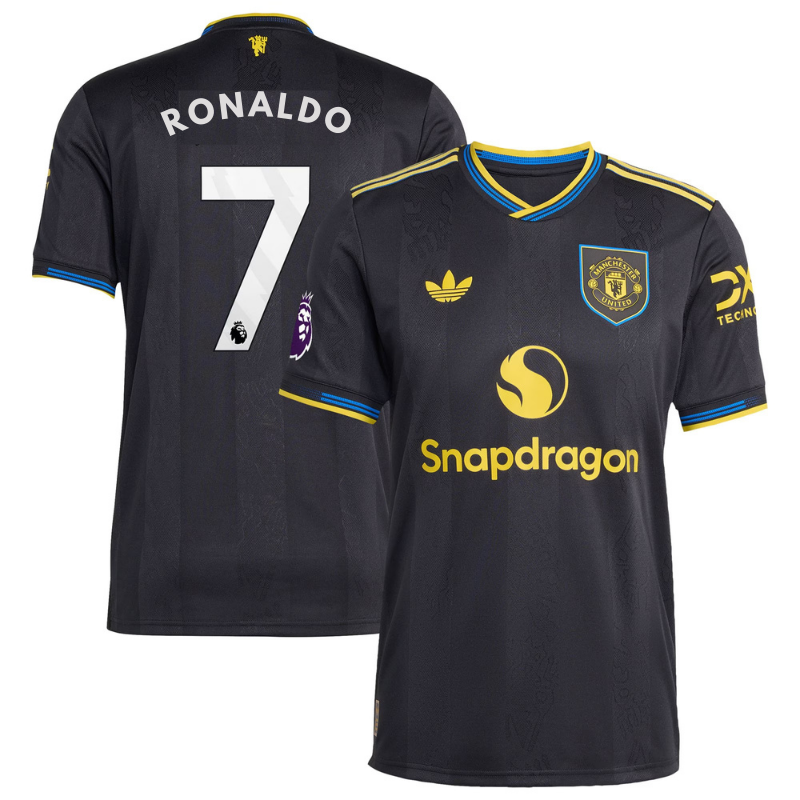 Cristiano Ronaldo Manchester United adidas 2025/26 Third Player Jersey - Black Adidas