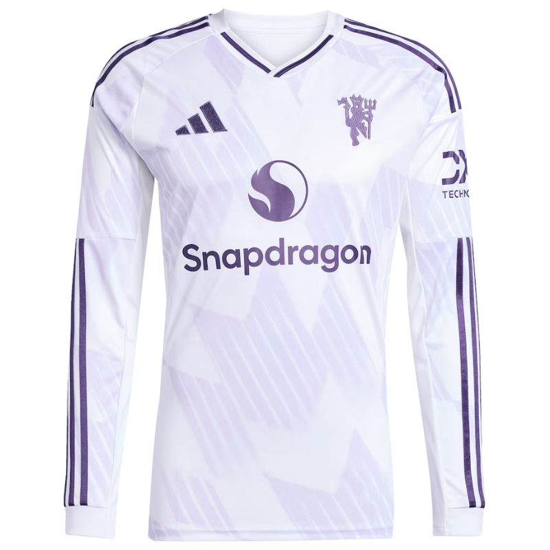 Cristiano Ronaldo Manchester United adidas 2025/26 Away Authentic Long Sleeve Player Jersey - White Adidas
