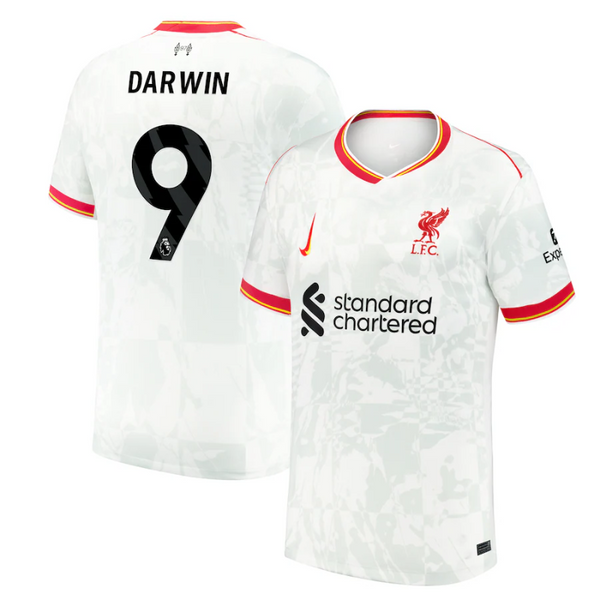 Darwin Núñez Liverpool Nike 2024/25 Third Jersey - White