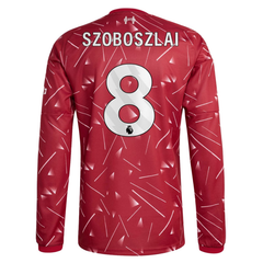 Dominik Szoboszlai Liverpool adidas 2026/27 Home Long Sleeve Jersey - Red