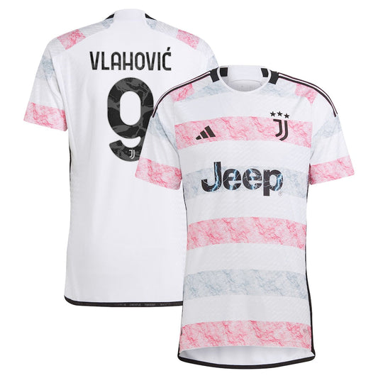 Dušan Vlahović Juventus adidas 2023/24 Away Authentic Jersey - White