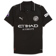 Erling Haaland Manchester City Puma 2025/26 Away Player Jersey - Black Puma