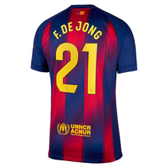 Frenkie de Jong Barcelona Nike 2025/26 Home Jersey - Navy Nike