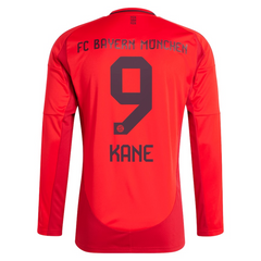 Harry Kane Bayern Munich adidas 2024/25 Home Long Sleeve Player Jersey - Red Adidas