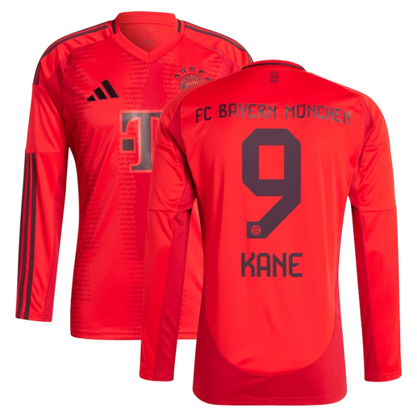 Harry Kane Bayern Munich adidas 2024/25 Home Long Sleeve Player Jersey - Red