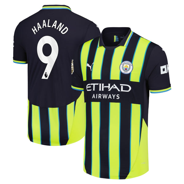 Erling Haaland Manchester City Puma 2024/25 Away Authentic Player Jersey - Navy