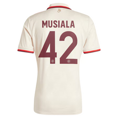 Jamal Musiala Bayern Munich adidas 2024/25 Third Player Jersey - Cream Adidas