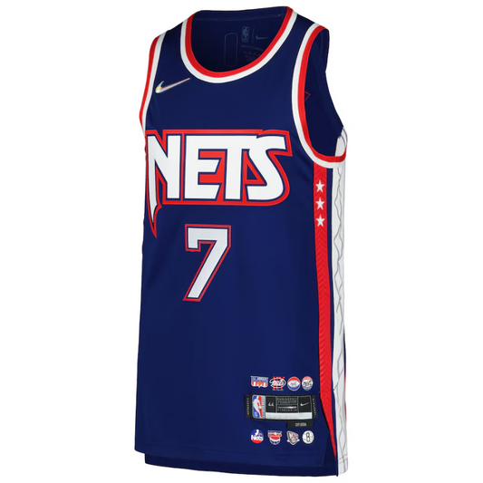 NBA Kevin Durant Brooklyn Nets Nike Authentic Player Jersey - City Edition - Blue- Nike