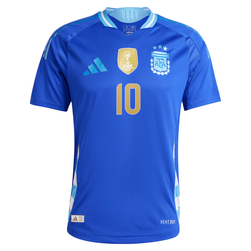 Lionel Messi Argentina National Team Adidas 2024 Away Authentic Player Jersey -Blue- Jersey Teams Leagues™