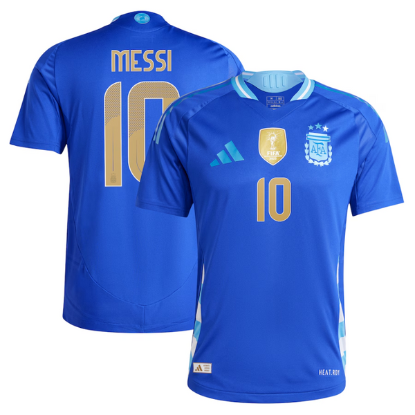 Lionel Messi Argentina National Team Adidas 2024 Away Authentic Player Jersey -Blue- Jersey Teams Leagues™