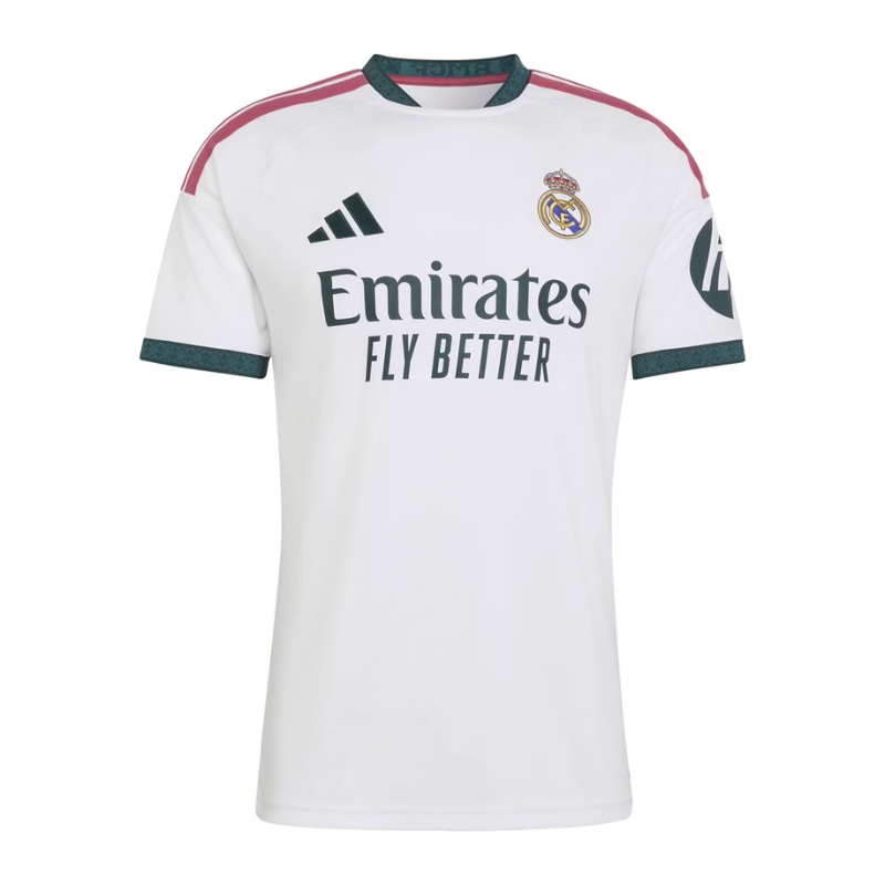 Jersey White & Dark Green Football Shirt (Vini J.r)
