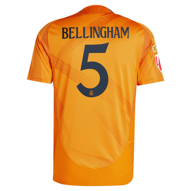 Jude Bellingham Real Madrid adidas 2024/25 Away Jersey - Orange