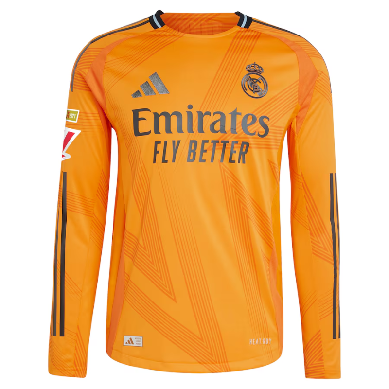 Jude Bellingham Real Madrid adidas 2024/25 Away Long Sleeve Player Jersey - Orange