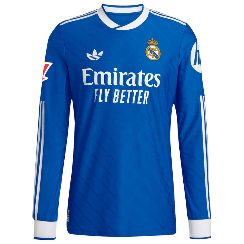 Jude Bellingham Real Madrid adidas 2025/26 Third Authentic Long Sleeve Player Jersey - Blue