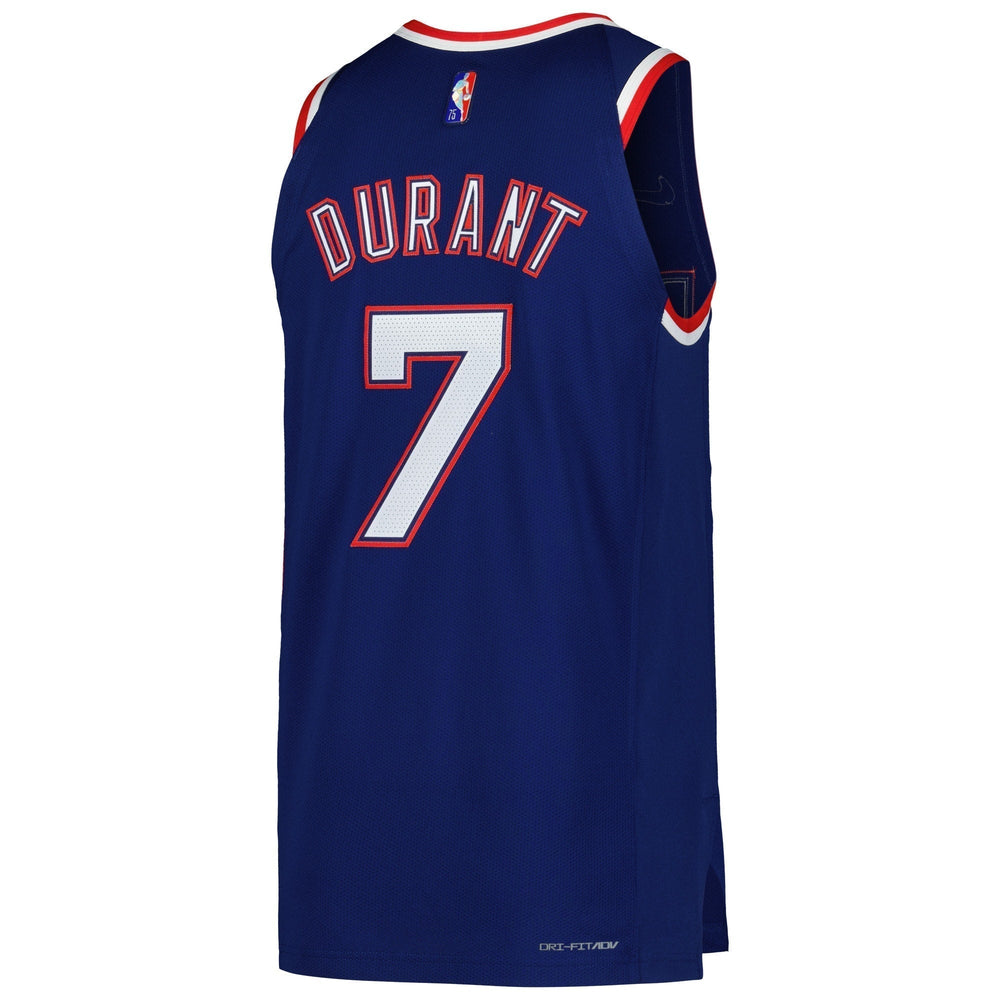 Kevin Durant Brooklyn Nets Nike Authentic Player Jersey - City Edition - Blue Nike