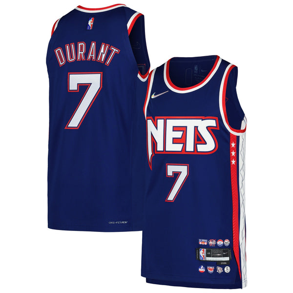 Kevin Durant Brooklyn Nets Nike Authentic Player Jersey - City Edition - Blue