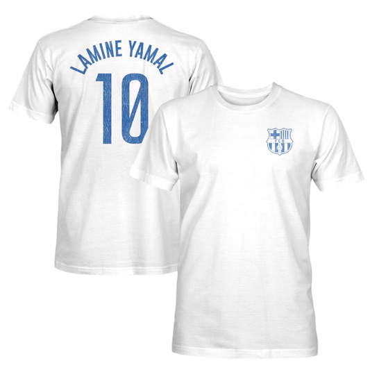 Lamine Yamal Barcelona 1863FC Player T-Shirt - White Jerseys Teams Leagues™
