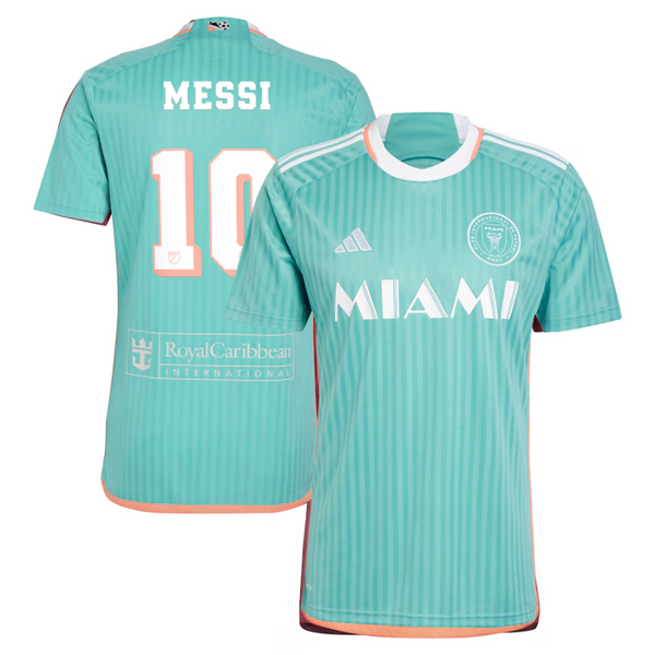 Lionel Messi Inter Miami CF adidas 2024 Archive Player Jersey - Aqua