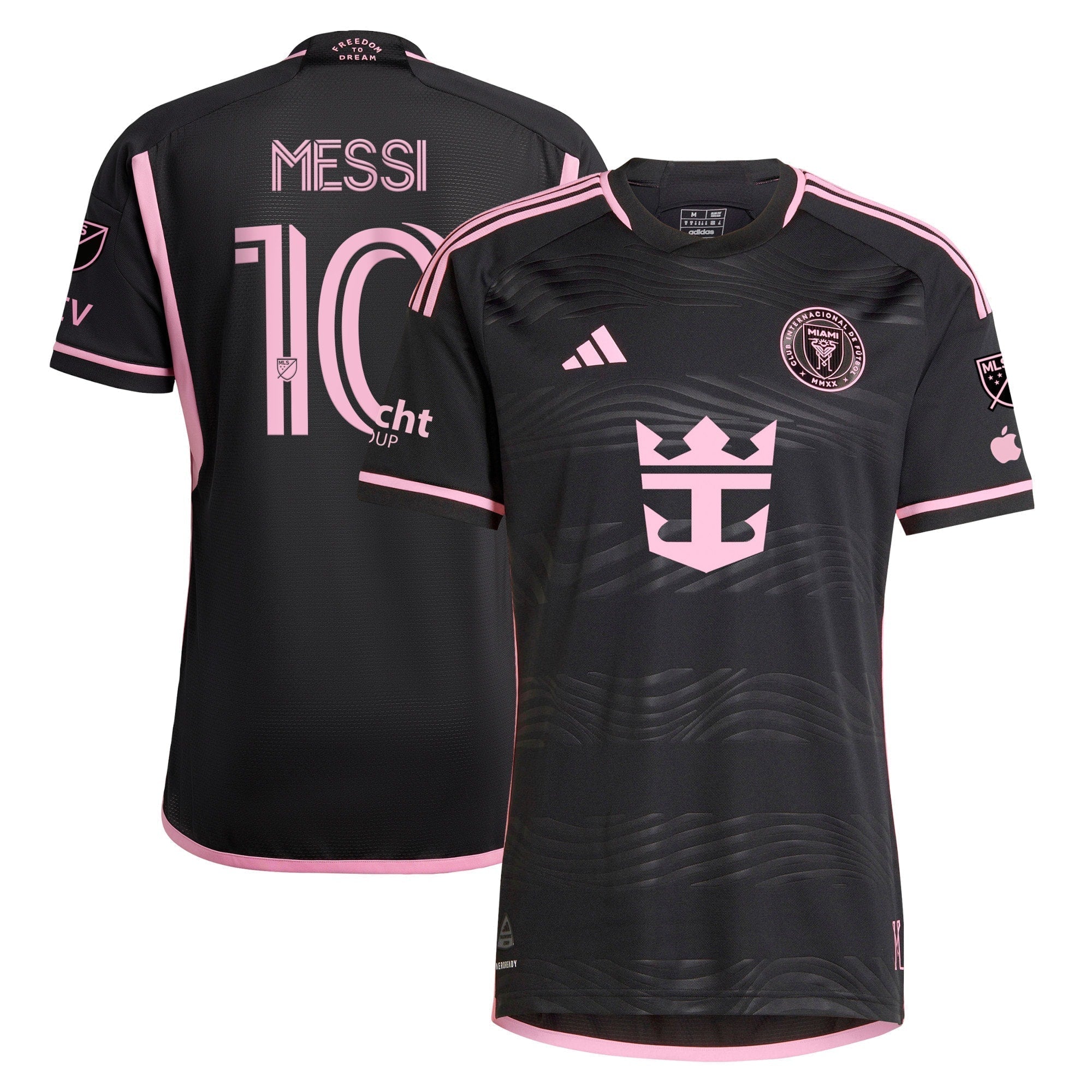 Lionel Messi Inter Miami CF adidas 2024 La Noche Authentic Player Jersey - Black Adidas