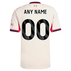 Liverpool adidas 2025/26 Away Custom Jersey - White Adidas
