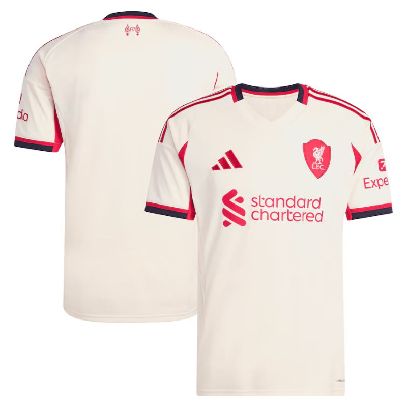 Liverpool adidas 2025/26 Away Jersey - White Adidas
