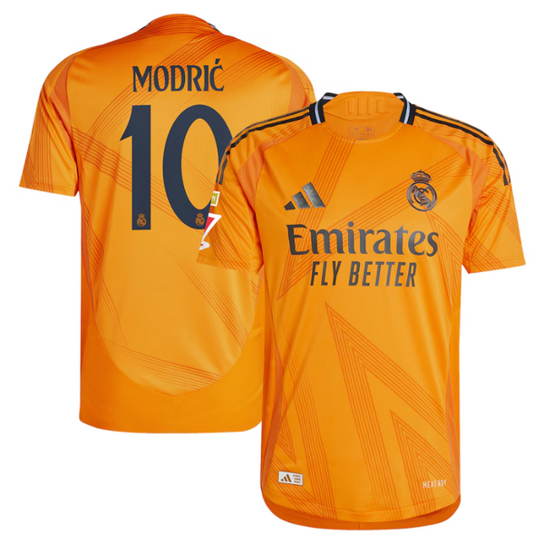 Luka Modric Real Madrid adidas 2024/25 Away Jersey - Orange