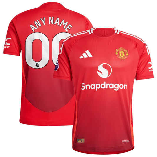 Manchester United adidas 2024/25 Home Authentic Custom Jersey - Red Adidas