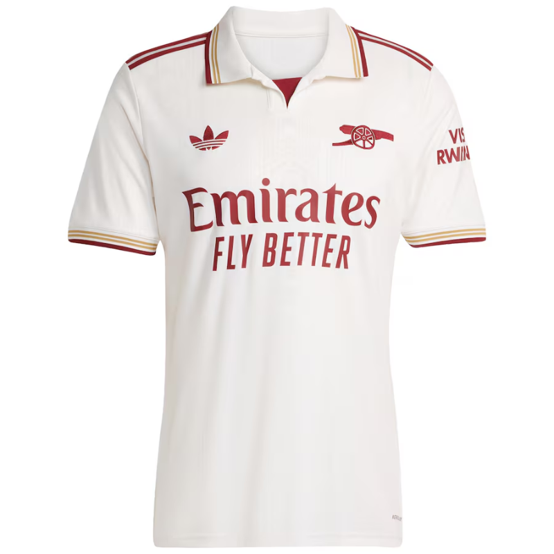 Martin Ødegaard Arsenal adidas 2025/26 Third Player Jersey - White Adidas