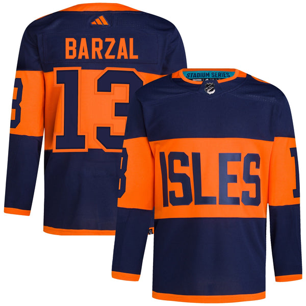 Mathew Barzal New York Islanders adidas 2024 NHL Stadium Series Primegreen Authentic Player Jersey – Navy