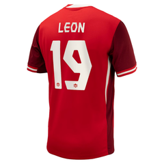 Men's Nike Adriana Leon Red Canada Soccer 2024 Home Jersey