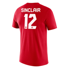 Men's Nike Christine Sinclair Red Canada Soccer Legend Name & Number Performance - T-Shirt