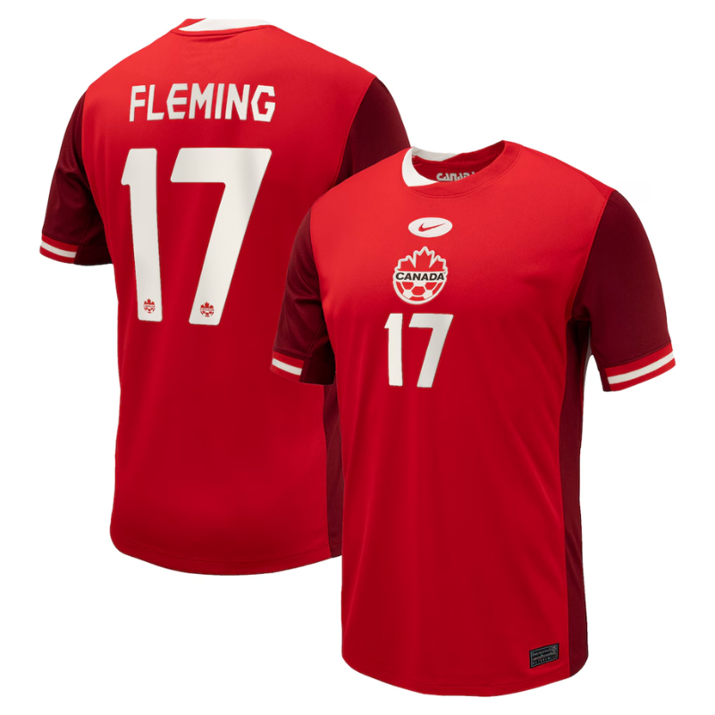 Men's Nike Jessie Fleming Red Canada Soccer 2024 Home Jersey