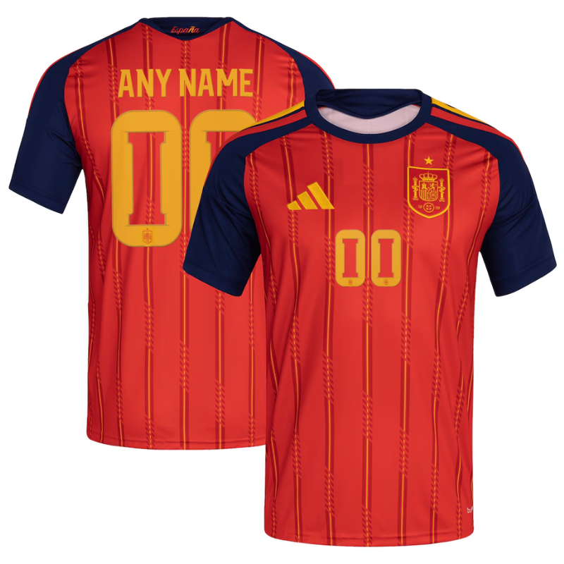 Red and Navy Custom Football Shirt – Slim Fit Pro-Style Matchday Performance Top