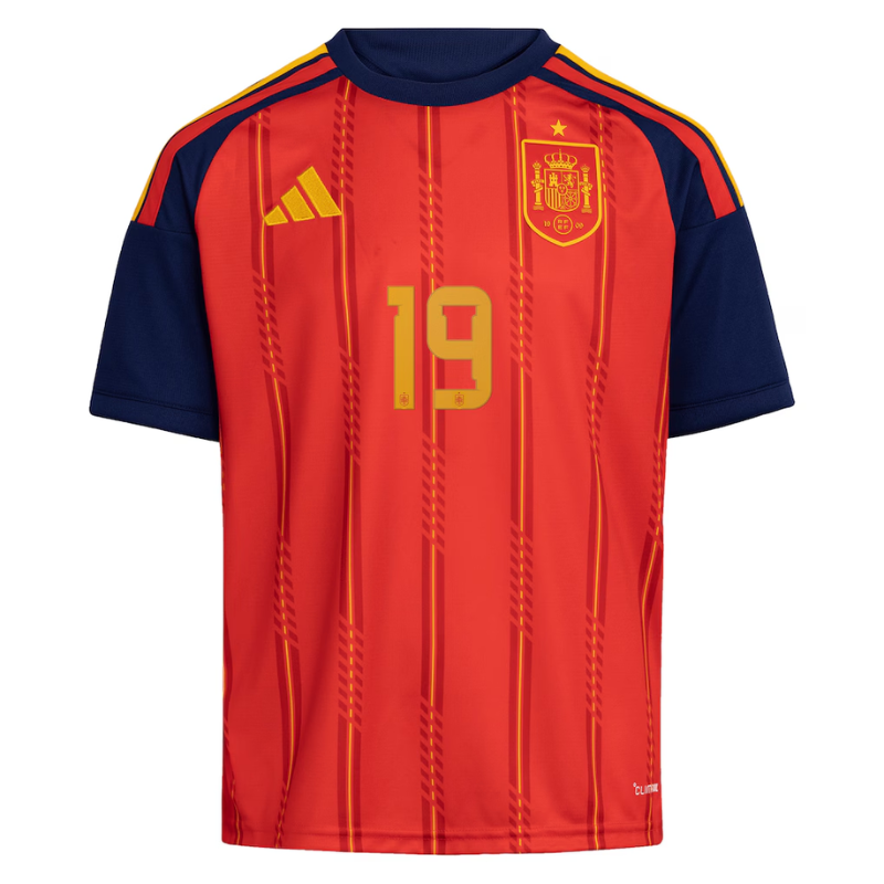 Red and Navy Custom Football Shirt – Slim Fit Pro-Style Matchday Performance Top (Yamal)