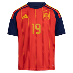Red and Navy Custom Football Shirt – Slim Fit Pro-Style Matchday Performance Top (Yamal)