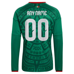 Mexico National Team adidas 2026 Home Long Sleeve Custom Jersey - Green