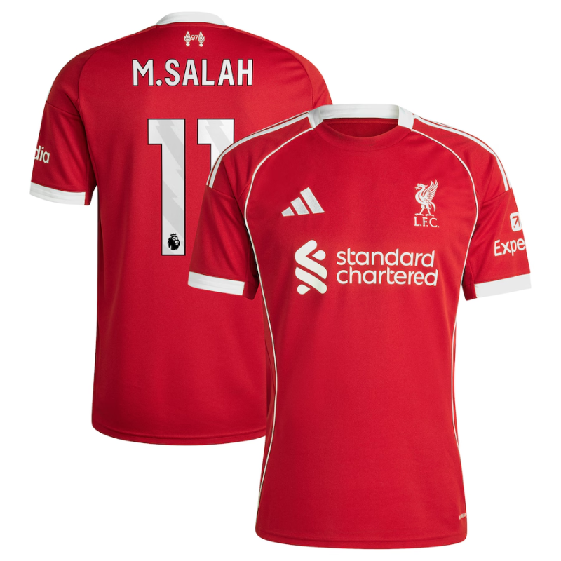 Mohamed Salah Liverpool adidas 2025/26 Home Jersey - Red Adidas