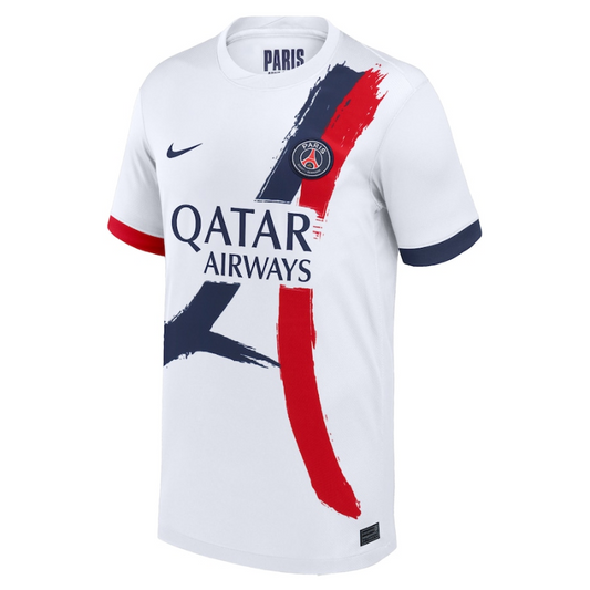 Khvicha Kvaratskhelia Paris Saint-Germain Nike Youth 2024/25 Away Player Jersey - White