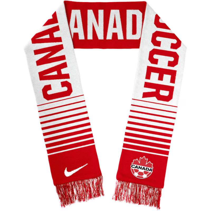 Nike Red/White Canada Soccer Jacquard - Scarf