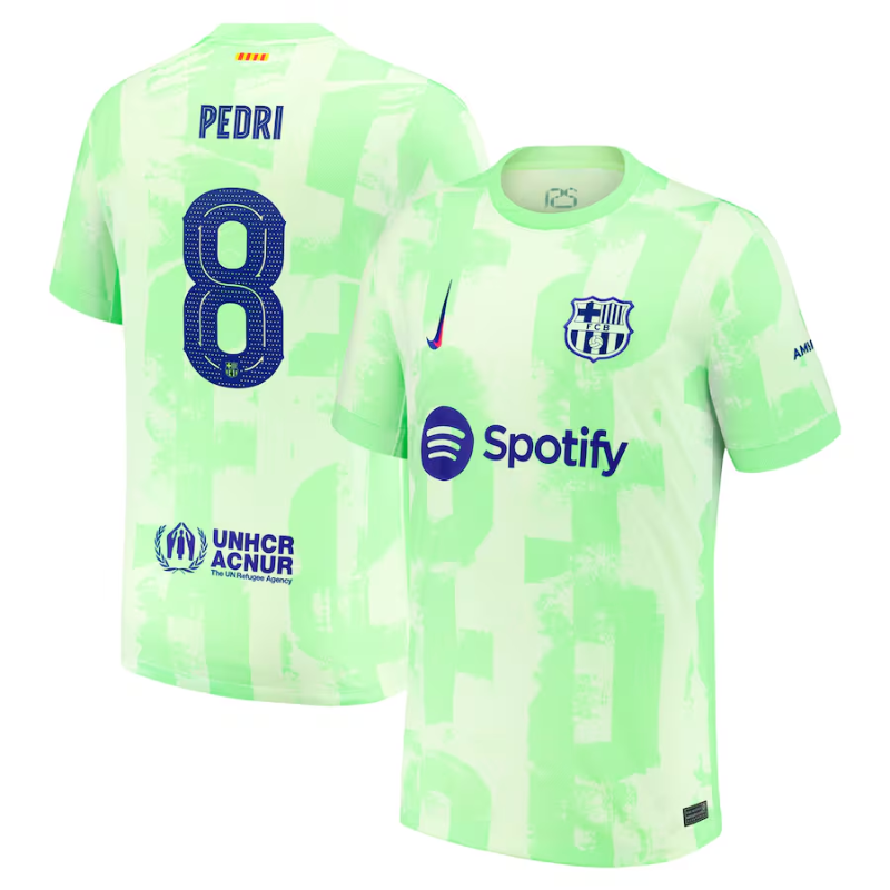Pedri Barcelona Nike 2024/25 Third Player Jersey - Yellow Nike