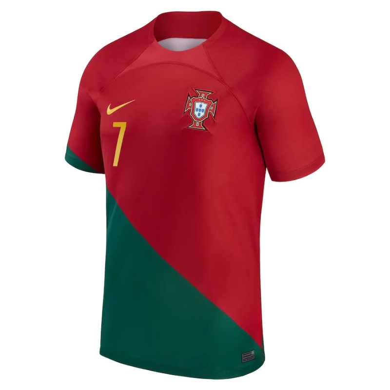 Portugal National Team Home 2022/23 with Ronaldo 7 printing Jersey - Red Nike
