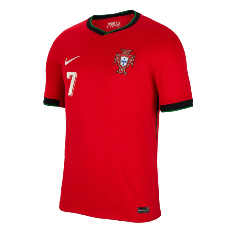 Portugal Nike Home 2024-2025 Ronaldo 7 Jersey - Red