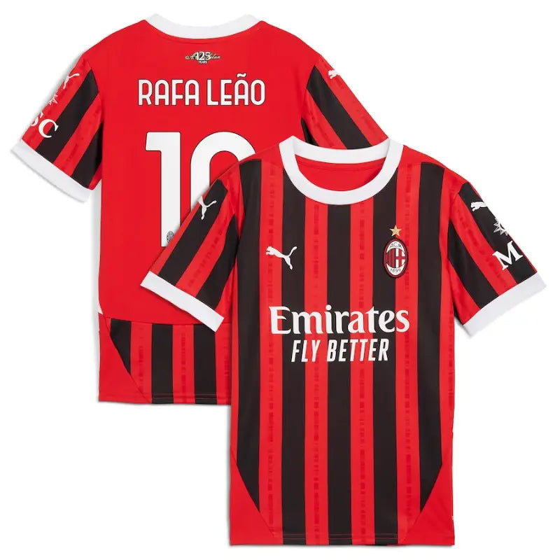Rafael Leão AC Milan Puma 2024/25 Home Player Jersey - Red Puma