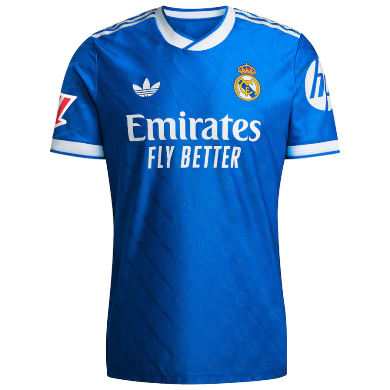 Real Madrid adidas 2025/26 Third Authentic Custom Jersey - Blue