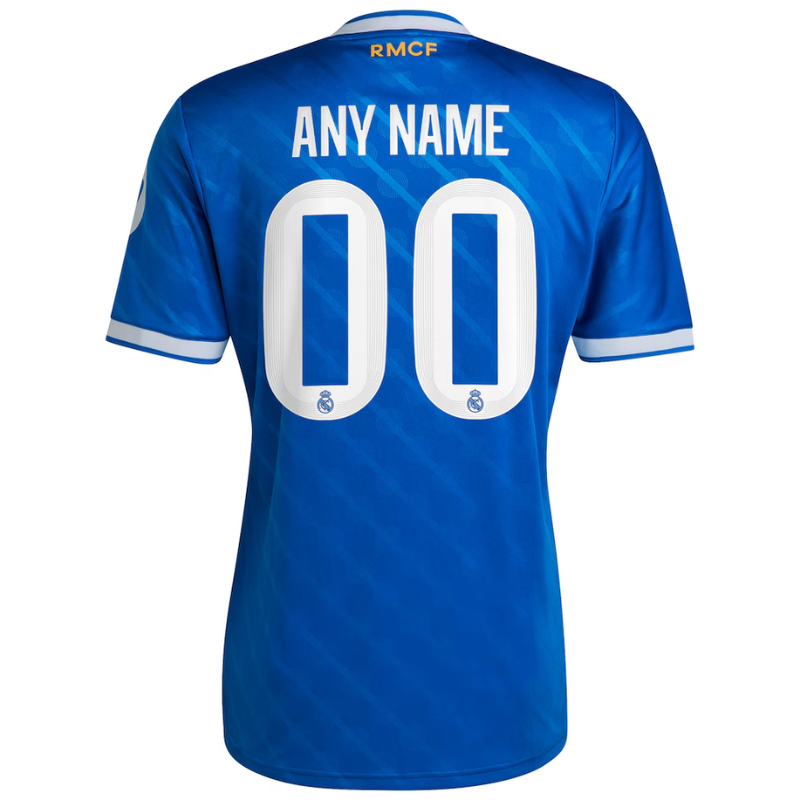 Real Madrid adidas 2025/26 Third Custom Jersey - Blue